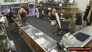 hey, wanna see hot blonde milf railed by nasty pawn guy at office?