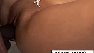 Cute Latina Babe Takes BBC Study Break