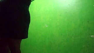 My stepmother sends me a video of herself in a dress without panties.