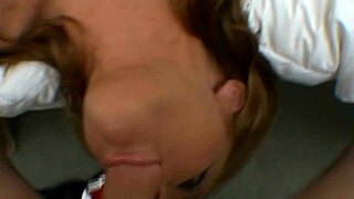 just rubbing a dick in her cute face for fun