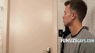 Janitor Fucks a Tiny Twink in Hot Bareback Action with a Cute Daddy Vibe.