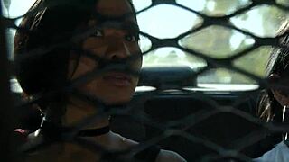 Two Chicks Arrested and Fucked Hard in Doggystyle - Honey Gold and Gina Valentina