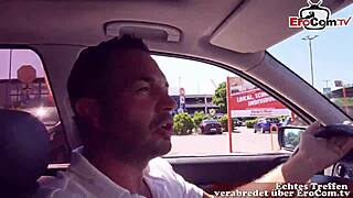 German fitness enthusiast gets picked up for a wild public sex date