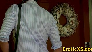 Young blonde babe takes on monster cock in outdoor garage session