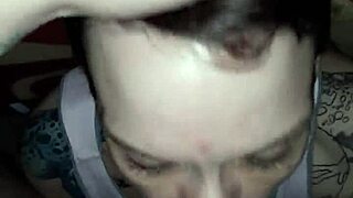 Wife sucks big cock with gagging and face fucking.