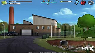 Relax with Summertime Saga's stress-relieving E4 75 game featuring a sensual handjob scene