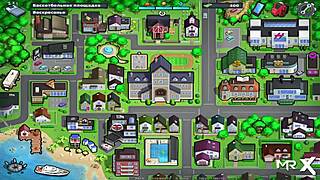 Relax with Summertime Saga's stress-relieving E4 75 game featuring a sensual handjob scene