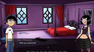 Amity Park's goth girlfriend in steamy solo session