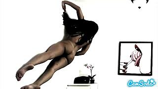 Latina teen bangs her lesbian step sister in dorm