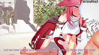 Yae Miko sucks in Genshin Impact fantasy 😘