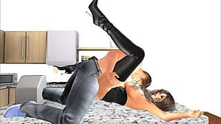 What's this exquisite kitchen appetizer in the cartoon sex scene?