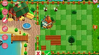 booty farm hentai game part 01 with big tits brunette