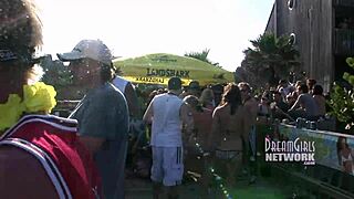 i flash tits in spring break whip cream contest licking game