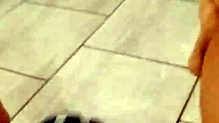 skirtshouse fucks clara in her jeans skirt, bending her over for intense action