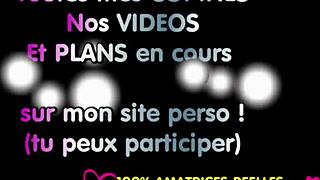 Two European MILFs get fucked in the shop by French amateurs, their lesbian encounter heating up.