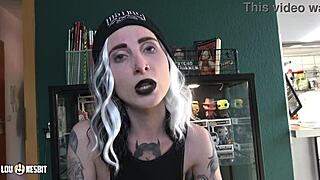 Exhibitionism challenge with Lou Nesbit and Lia Louise in dirty talk contest