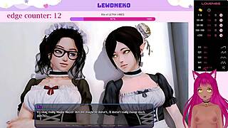 i'm playing harem hotel part 7 with cute anime maid, assfucking in hotel room oops