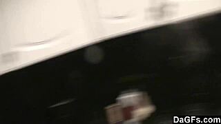 Wow, amateur lesbians kissing and playing at home!