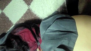 Mexican Student in Uniform Rides Classmate Hard in Bedroom. Her Clothes Ripped During Wild Action.