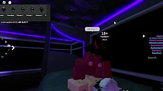 A demoness gets penetrated by a bartender in a wild sex session