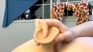 Anal and vaginal penetration in doggy style position