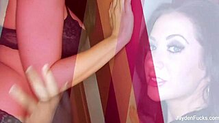 Lesbians on Stripped Wall with Jayden Jaymes