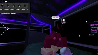 A demoness gets penetrated by a bartender in a wild sex session