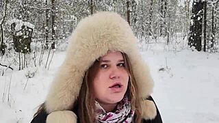 creampie for big ass girl outdoors with taxi driver in deep woods