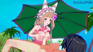 Maho karin yuuki in intense hentai sex