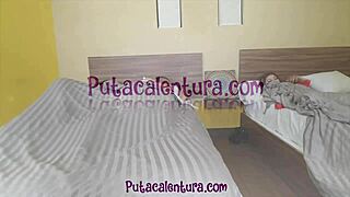 petite latina skinny babe gets cumshot after fucking in natural tits scene