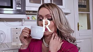 Delivery Stud Delivers Package and Cock to Busty Milf Amber Jane