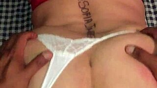 opening my wife's rich buttocks in doggystyle position