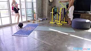 Man, Scarlett Hampton's tight pussy got drilled hard by trainer Duncan Saint! 💪