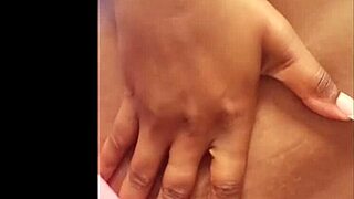 Sultry ebony goddess indulges in intimate self-pleasure