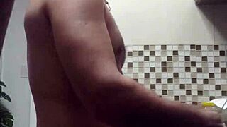 Hey, check out this macho guy bent over in doggystyle fetish action! 😏