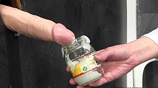 Euro Slut Drenched in Spunk During Wild Blowbang Session