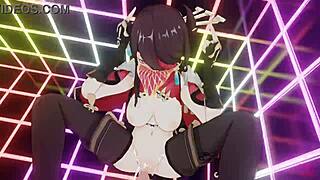 that masked bitch beidou riding in sex