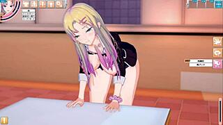 Seika original character in erotic game gets tit rubbing and blowjob in big tit anime 3d cg video