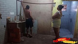 Big ass bbw pays the bricklayer with her fat tits and monster cock fucking in detailed hardcore scene