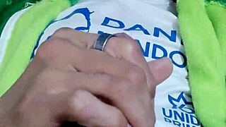 Young tattooed guy with a tall cock masturbates solo in this homemade video 😍