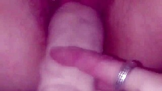 She fingers her moist, tight area while i fill her with gigantic toy