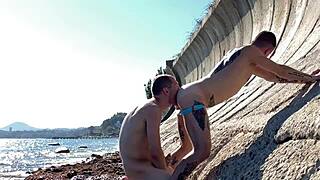 Gay Sex With Strangers In Secluded Outdoor Spot By The Sea