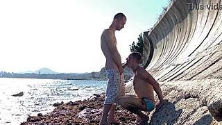 Gay man enjoys extreme public sex in secluded outdoor locations