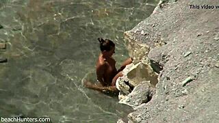 Watch this beach couple have sex again. Is it hotter this time?