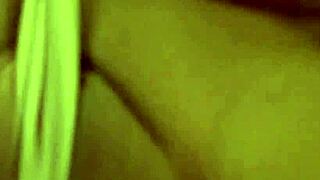 Blonde russian milf nikita in fishnets masturbates solo