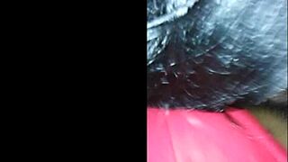 A slut dives deep into slurping a wet monster black cock