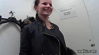 Charming Czech Teen Undresses in Mall Seduction Scene