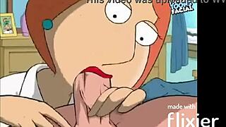 Lois Griffin's oral skills on display in animated porn