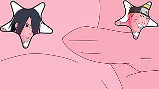 Uncensored anime adventure with Naruto and Sasuke
