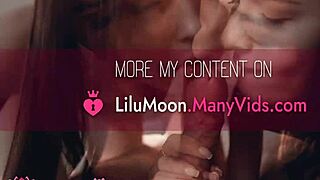 Sensual lesbian threesome licks pussy and sucks boobs in shower.